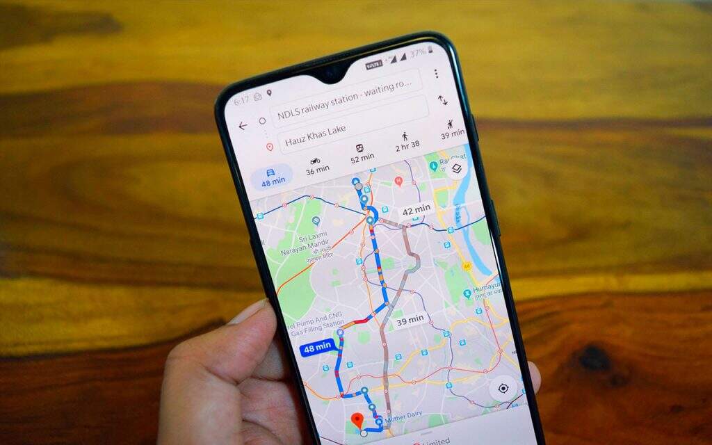 Smartphone-Google-Maps